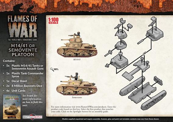 M14/41 or Semovente Platoon (Plastic)