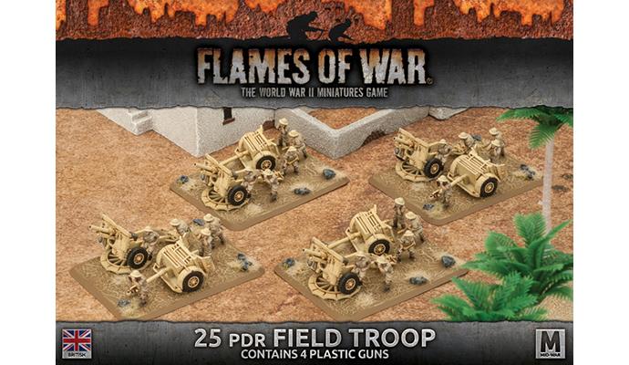 25pdr Field Troop (Plastic)