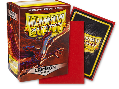 DS - Standard Sleeves: Crimson [Matte] (100 Sleeves)