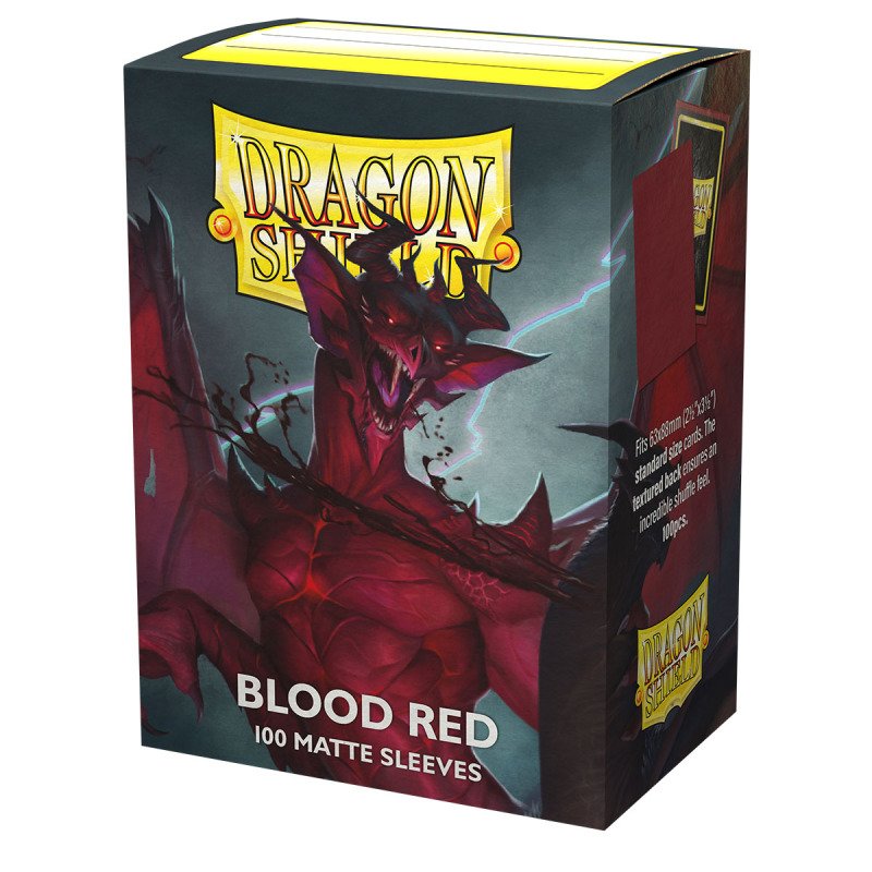 DS - Standard Sleeves: Blood Red [Matte] (100 Sleeves)