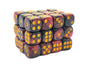 D6 12mm Vorpal Blood Red & Black (36)