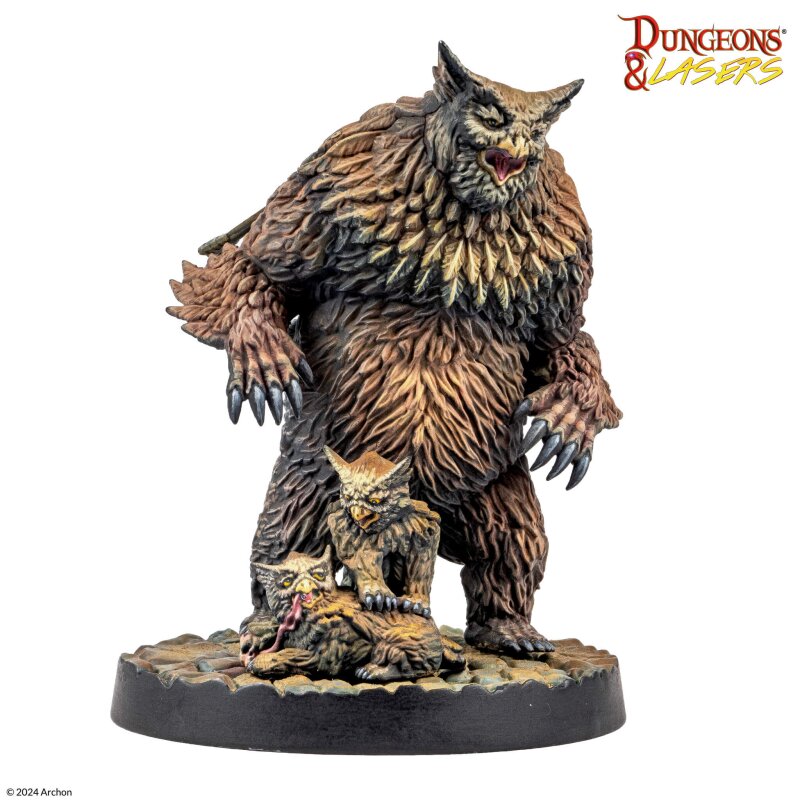 Dungeons & Lasers - Owlbear Family