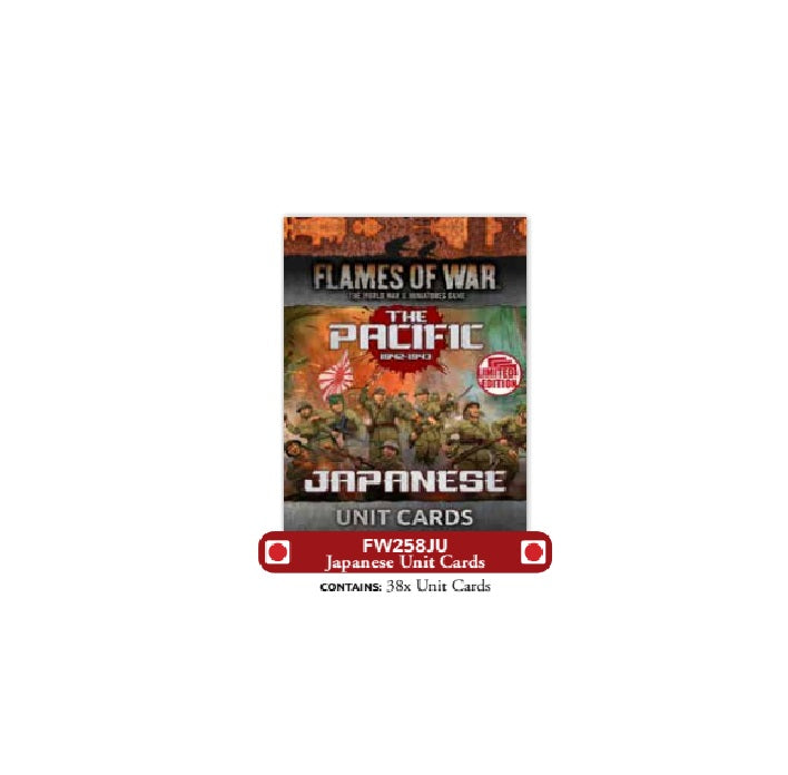 The Pacific: Japanese Unit Cards- Limited Edition