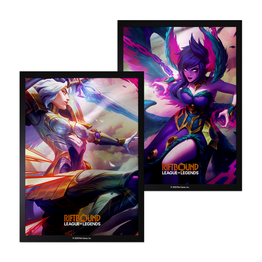 Riftbound: League of Legends TCG - Vendetta Art Sleeves: Kayle vs Morgana