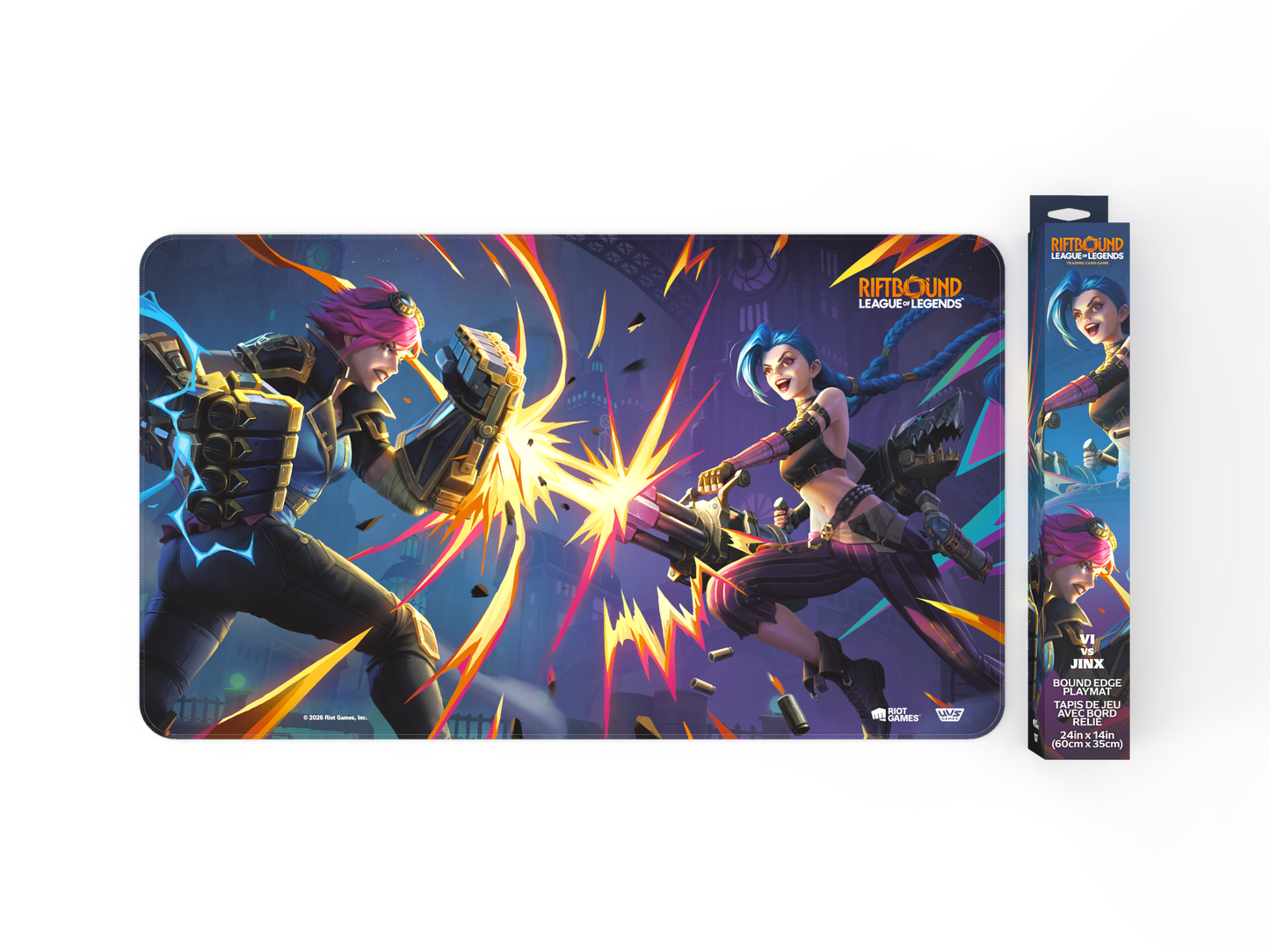 Preorder - Riftbound: League of Legends TCG - Vendetta Playmat: Vi vs Jinx