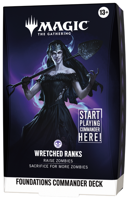 Preorder - Magic TCG - Foundations Starter Commander Deck Display (5 Decks) - DE