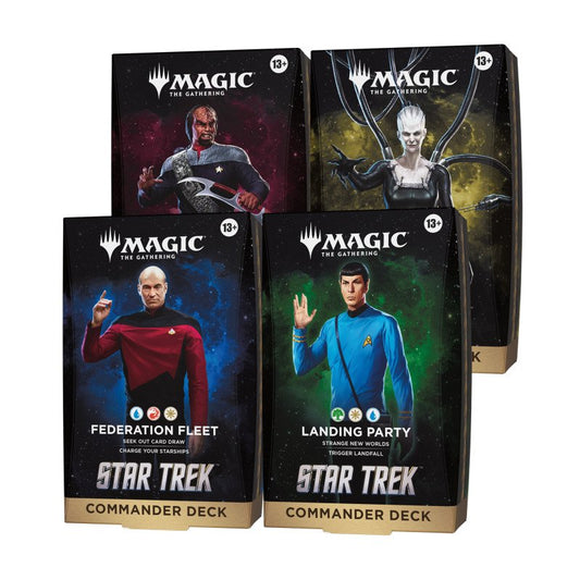 Preorder - Magic TCG Star Trek Commander Deck Display (4 Decks) - EN