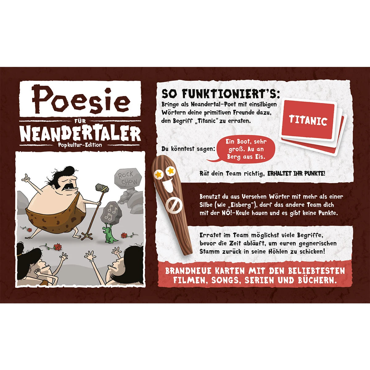 Poesie für Neandertaler: Popkultur-Edition