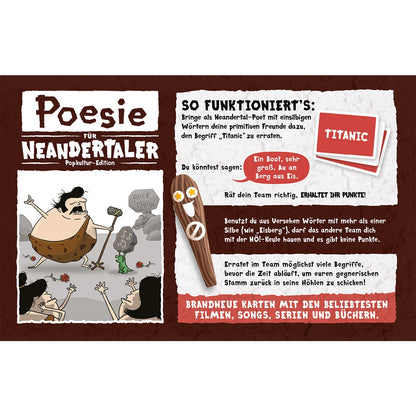 Poesie für Neandertaler: Popkultur-Edition