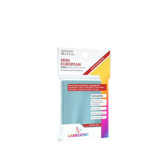 PRIME Mini European-Sized Sleeves Clear