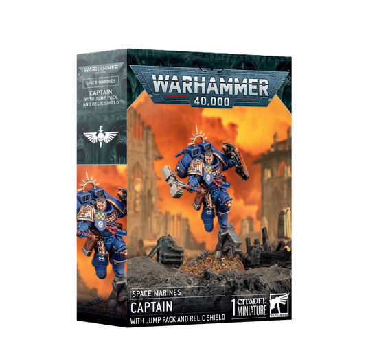 Space Marines Captain with Jump Pack and Relic Shield