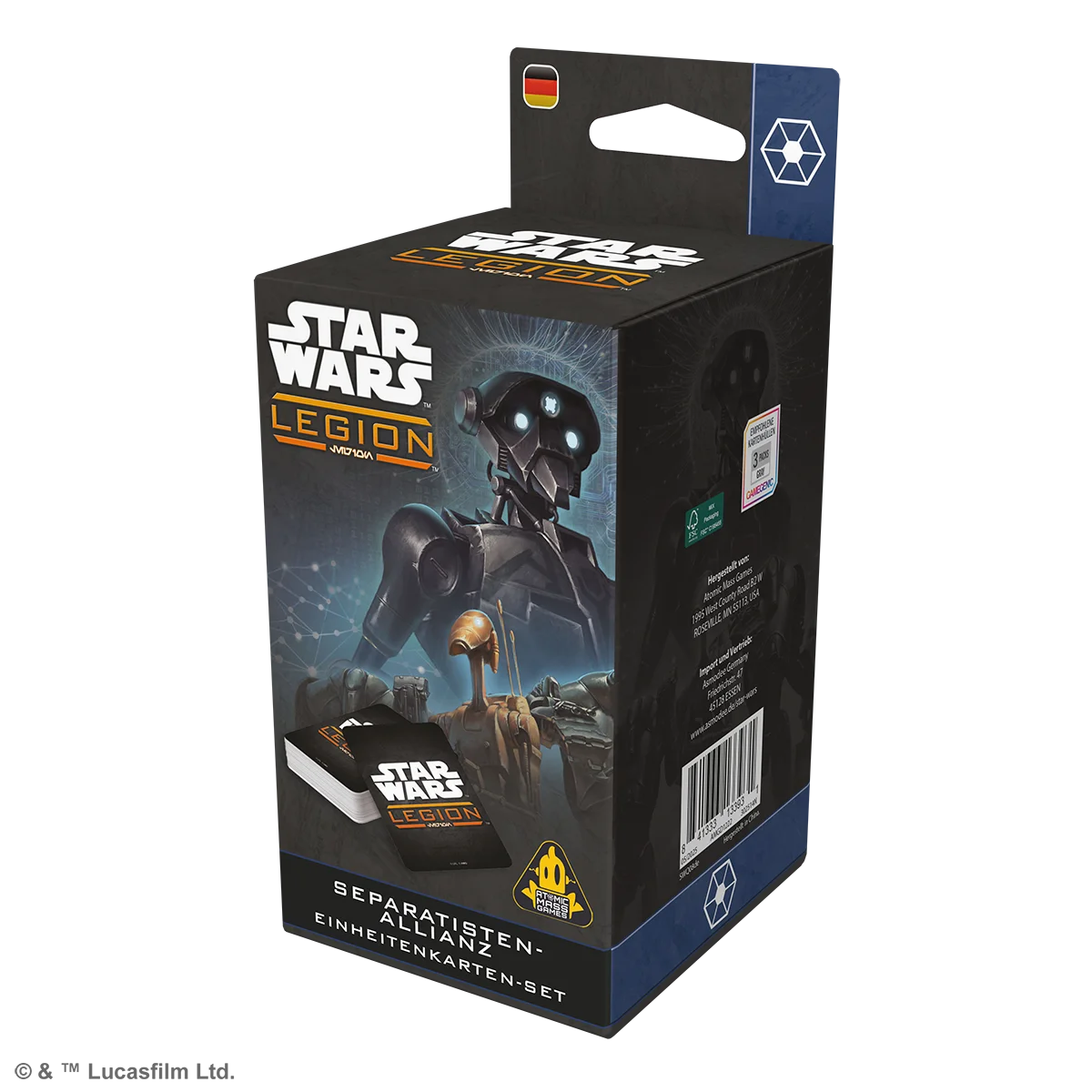 Star Wars: Legion – Separatisten-Allianz Einheitenkarten-Set