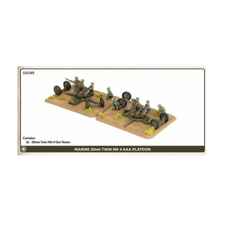 20mm Twin Mk 4 Anti-aircraft Gun (x2)