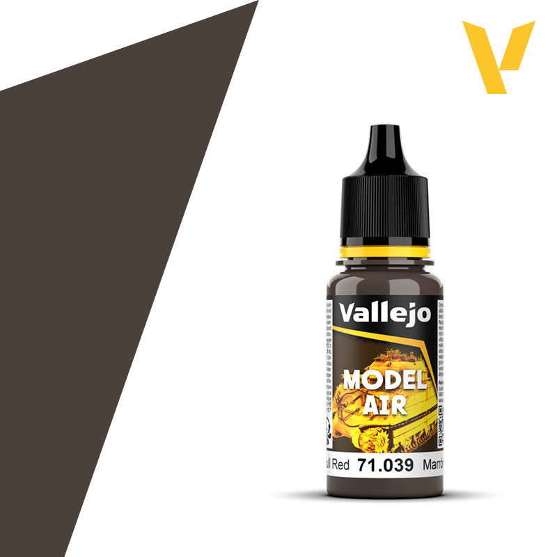 Vallejo Model Air: 039 Hull Red, 17 ml