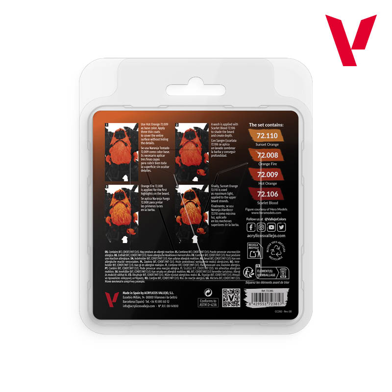 Vallejo Game Color: Orange Color Set