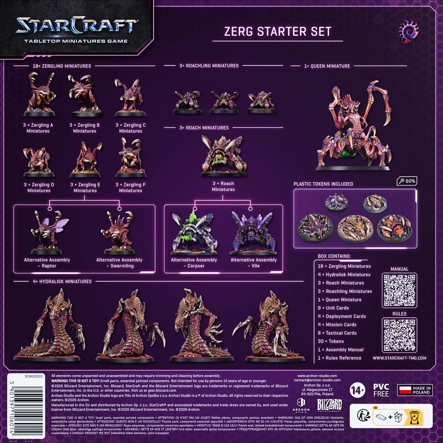 Preorder - Archon Studio - Starcraft TMG: Zerg Starter Set