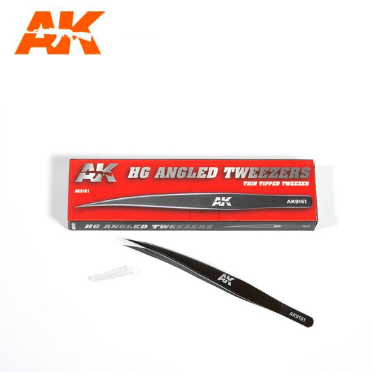 HG ANGLED TWEEZERS 01 THIN TIPPED / PINZETTE
