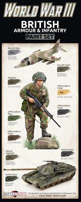 WWIII British Armour and Infantry Painting Set