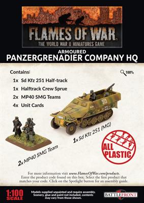Armoured Panzergrenadier Company HQ (Plastic)