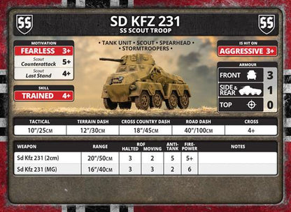 Sd Kfz 231 SS Scout Troops (LW)